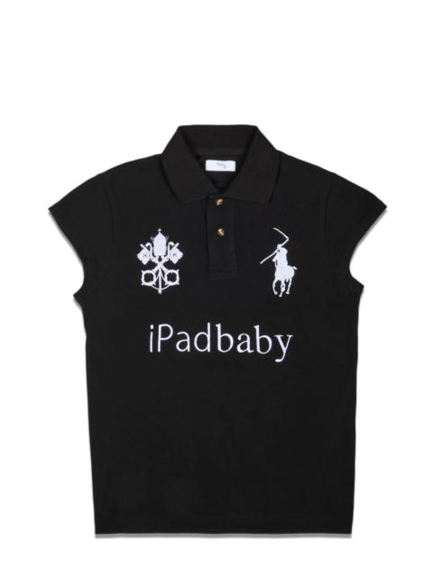 Praying Ipad Baby Womens Polo Black