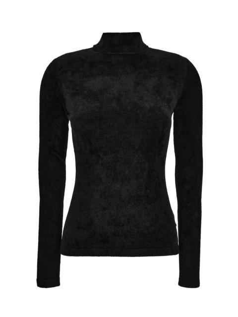 Turtleneck Chenille Sweater black
