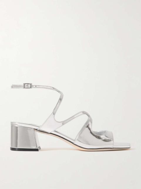 Azila 45 metallic leather sandals Silver
