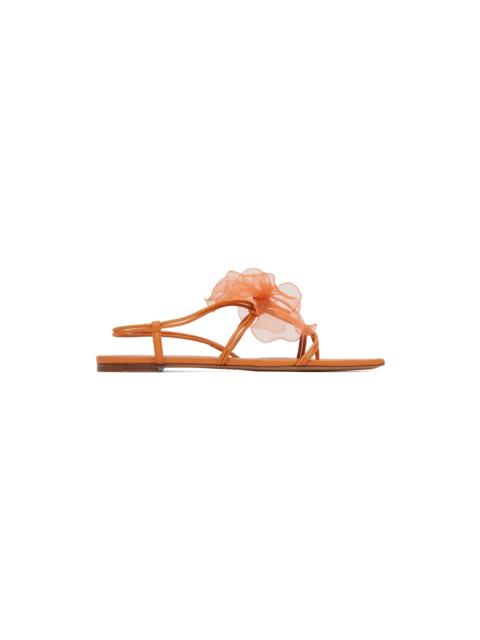 Orange Appliqué Sandals