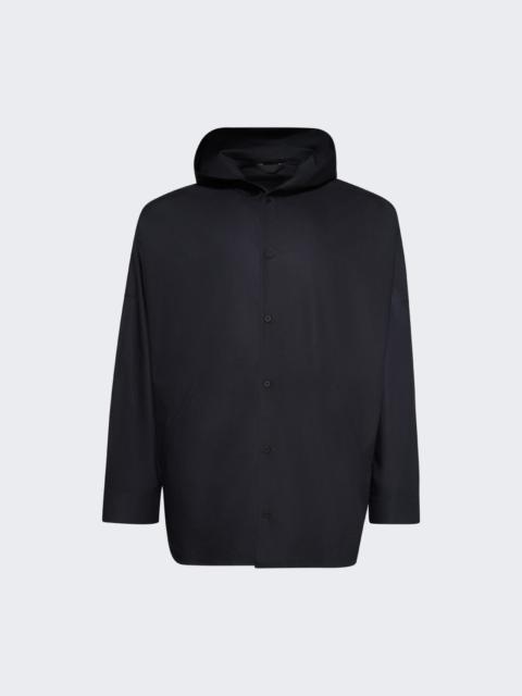 Hooded Shirt Washed Black