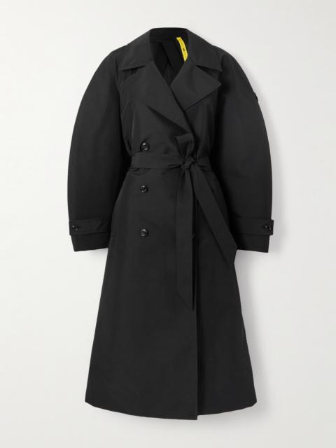 + Edward Enninful Zake Belted Double-breasted Shell Trench Coat