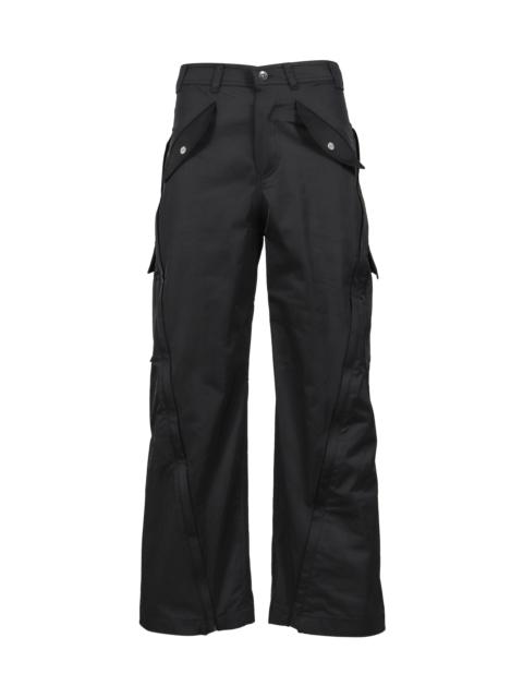 3-WAY ZIP CARGO TROUSERS / BLK