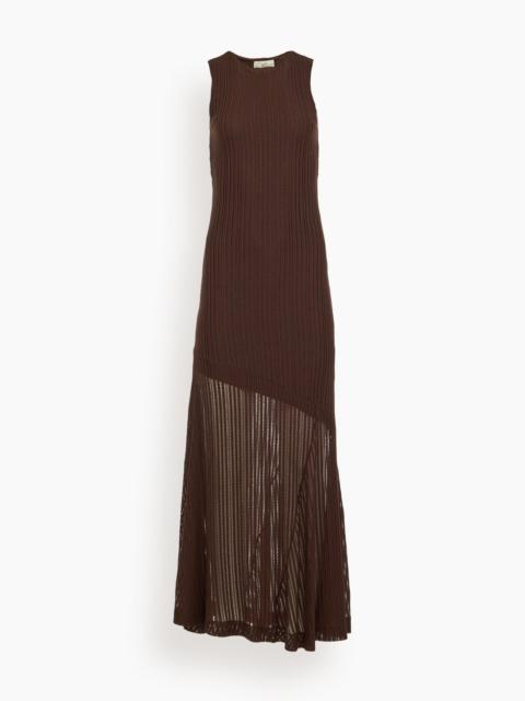 Spacia Sheer Structured Tank Dress in Hazel