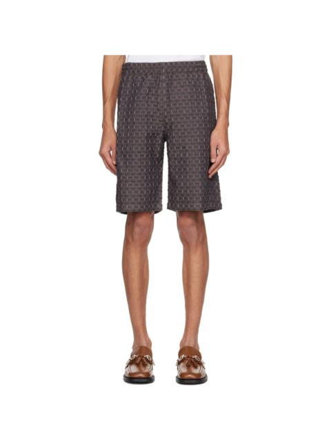 Brown Drawstring Shorts