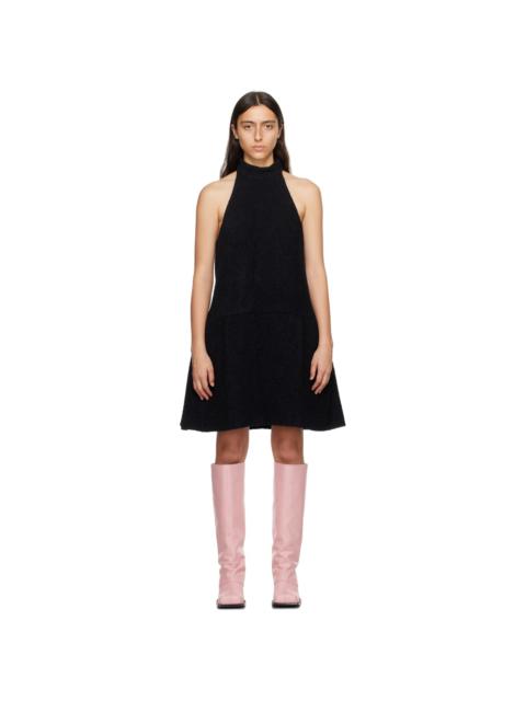 Black Pleated Minidress