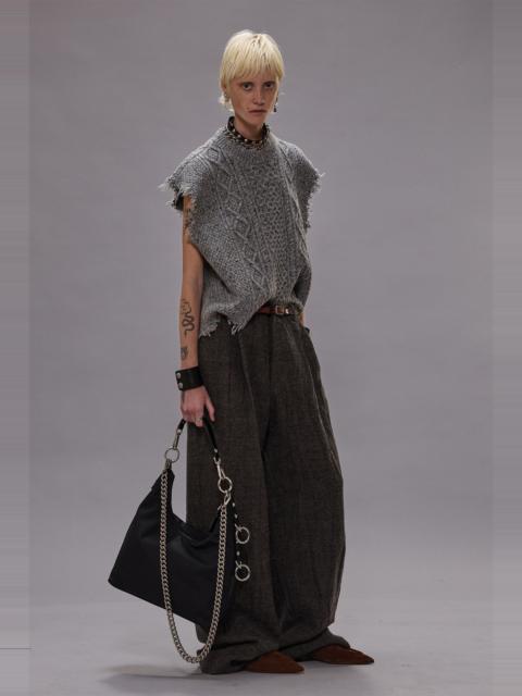 BOYFRIEND CABLE SWEATER VEST