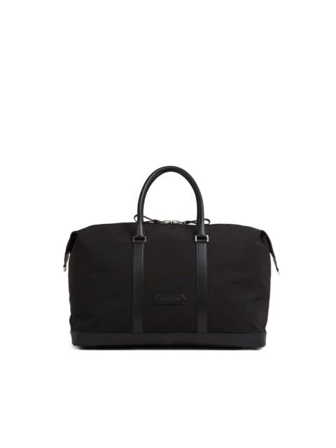 leather-trim luggage bag
