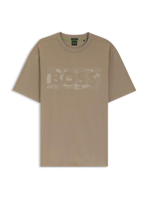 LOGO-ARTWORK T-SHIRT IN STRETCH COTTON