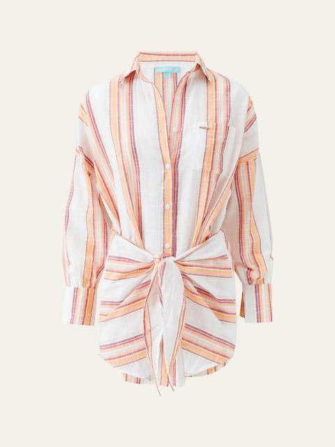 Sara Mini Shirtdress Coverup