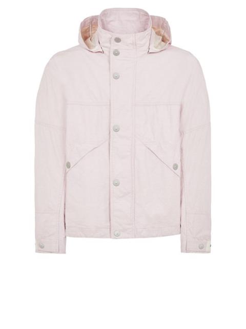 418X1 STONE ISLAND MARINA_RAW PLATED LINEN PINK