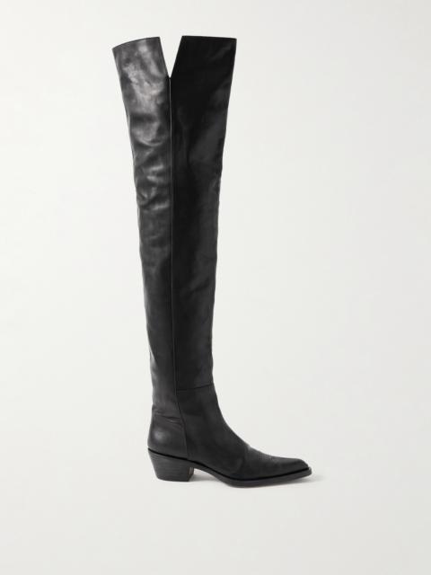 Clive Leather Over-the-knee Boots
