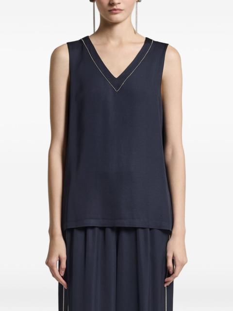 Aurea V-neck sleeveless top