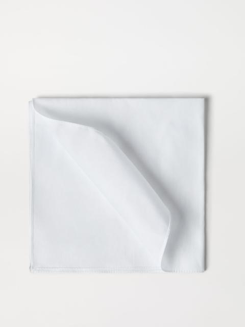 Sea Island Cotton twill pocket square for tuxedo