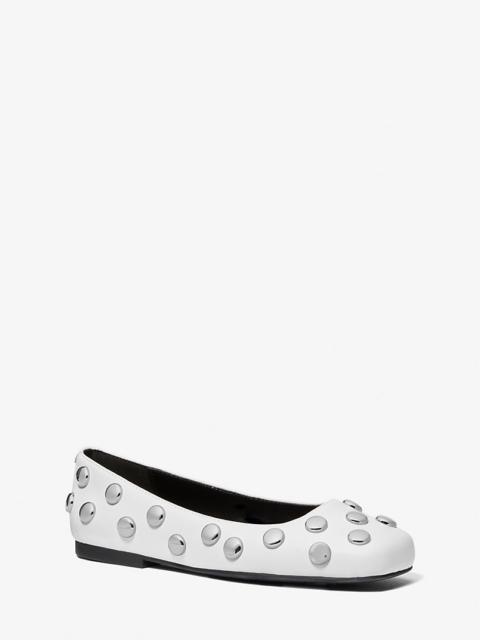 Matilda Studded Leather Ballet Flat