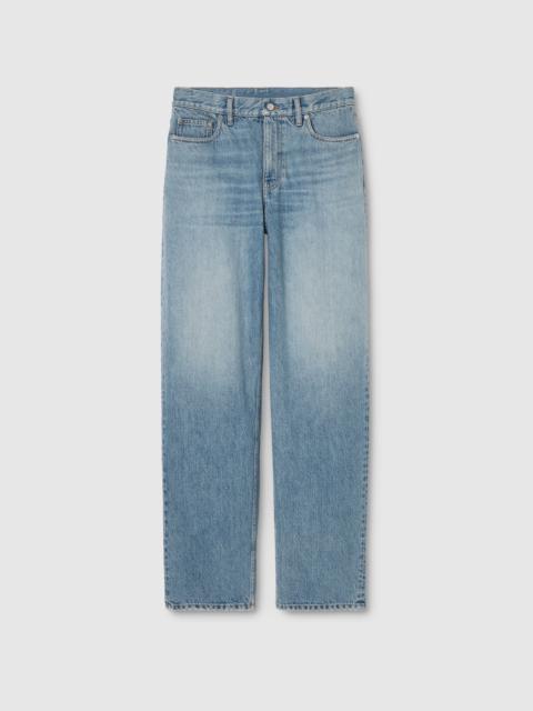 Cotton denim pants