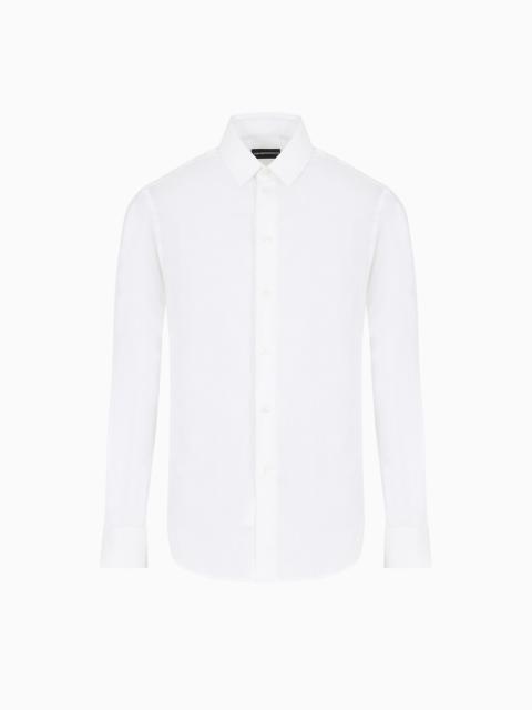 STRETCH COTTON POPLIN SHIRT