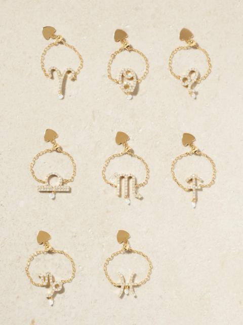 Zodiac 18-karat Gold Diamond Ring