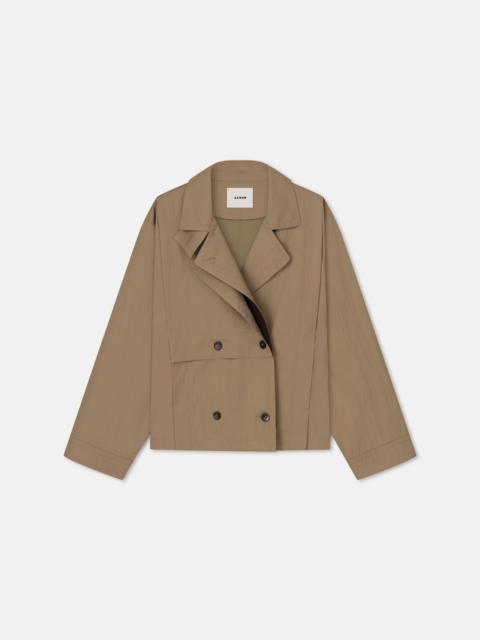 CORAL
Leather panelled technical jacket