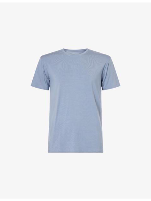 Basel Micro Crewneck Stretch-Modal T-Shirt