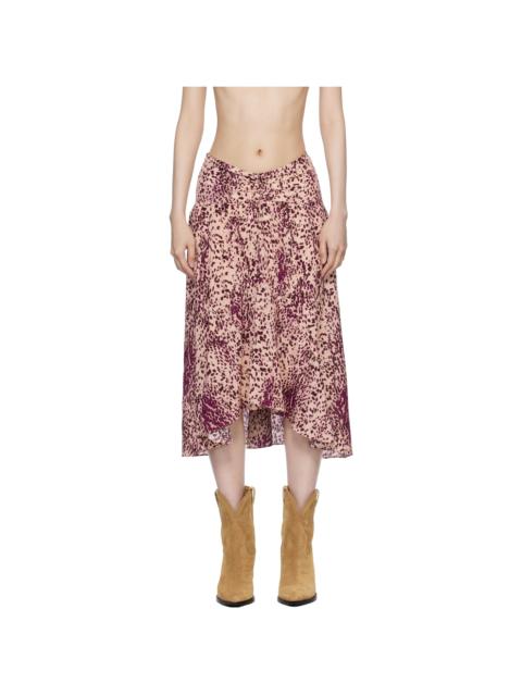 Purple Olena Midi Skirt