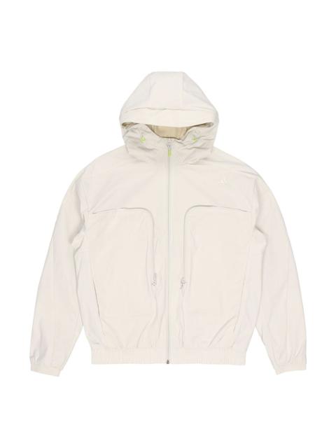 adidas Th Wv Sth Jkt Fleece Lined Sports Hooded Jacket Brown H38402