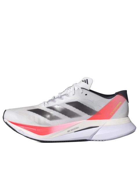 (WMNS) adidas Adizero Boston 12 'White Aurora Solar Red' IF9210