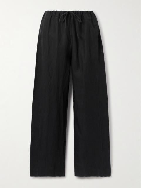Linen Straight-leg Pants