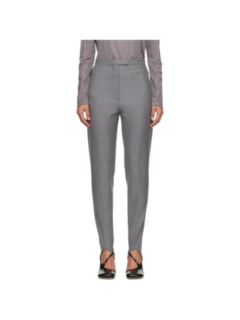 Gray Stirrup Trousers