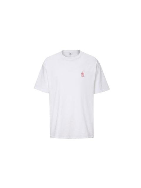 Converse Applique Short-sleeve Tee Unisex White 10020849-102