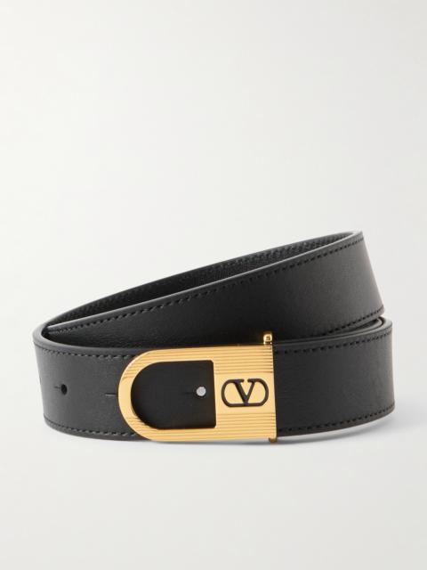 Vlogo Signature Leather Belt