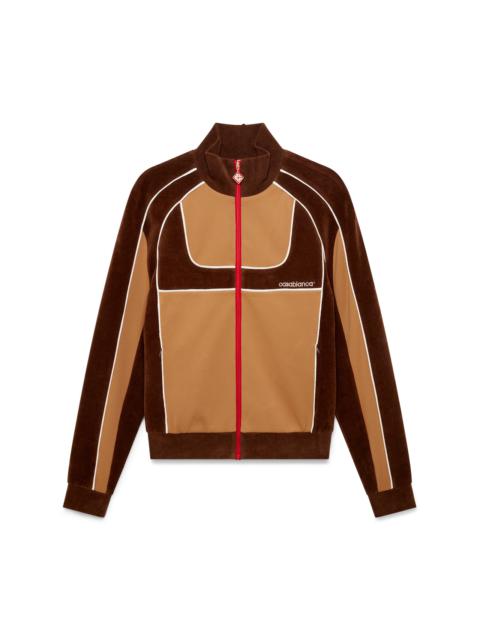 Chenille Panelled Track Jacket | Casablanca Paris