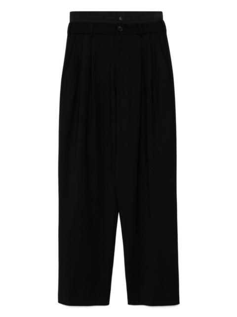 panel detailing trousers