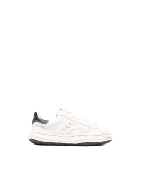 ripp-effect lace-up sneakers