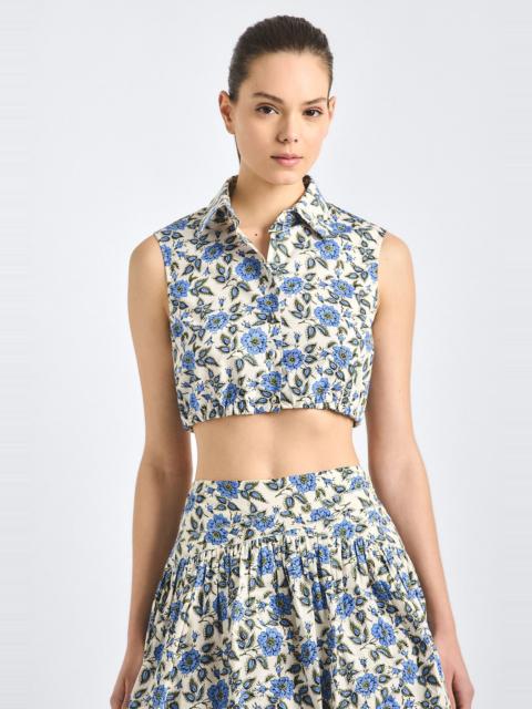 FAEE CROPPED SLEEVELESS SHIRT