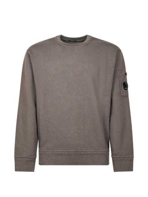 pocket crew-neck sweatshirt