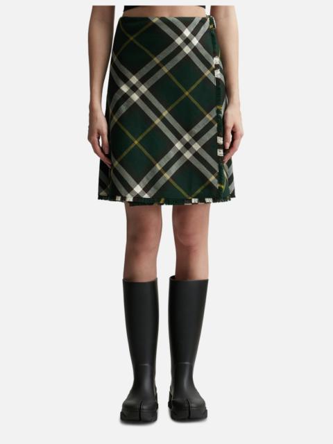 CHECK WOOL KILT