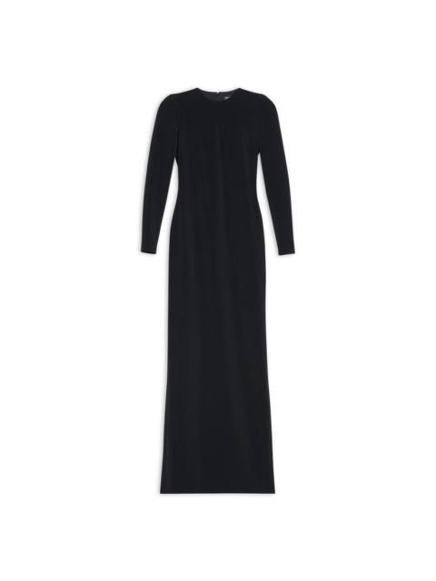 Women's Maxi Crewneck Dress in Black