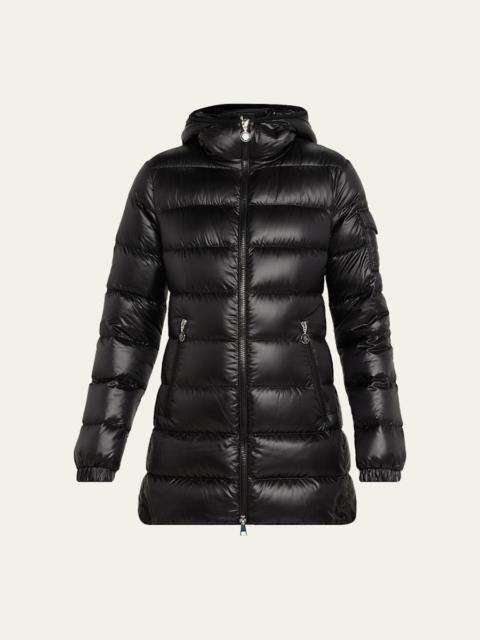 Glements Hooded Mid-Length Down Jacket