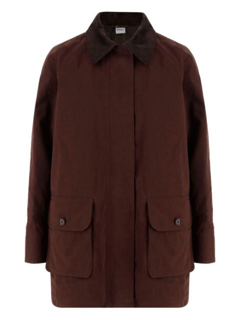 corduroy-collar cotton jacket