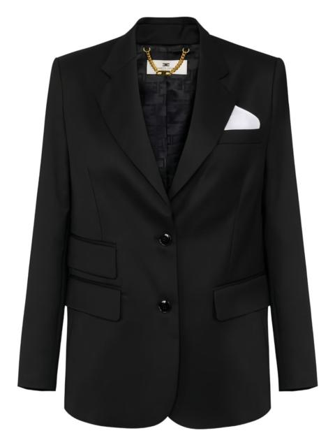pocket square single-breasted jacket