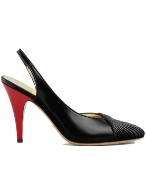 Gucci Slingback Leather Pumps Black (Women's)