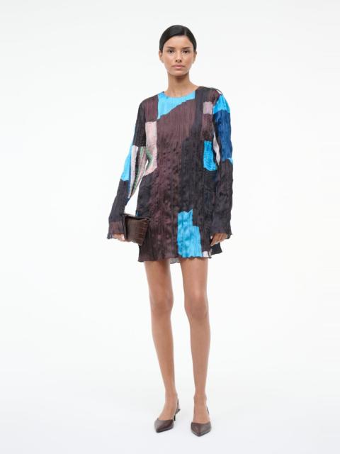 STAUD KONA DRESS BLUE PRISM