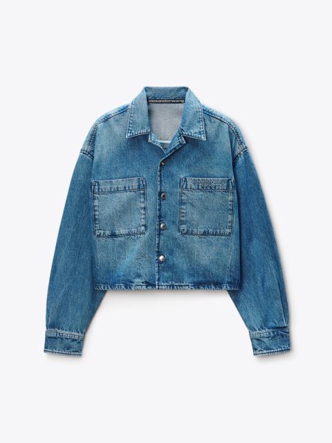 Cropped Long Sleeve Shirt