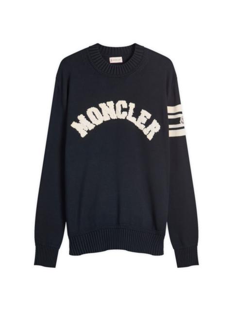 Moncler Logo Crew Neck Cotton Knitwear