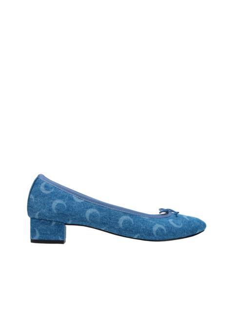 Camille Moon Laser Denim MS x Repetto