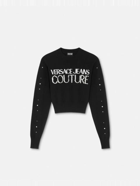 Embellished Logo Sweater