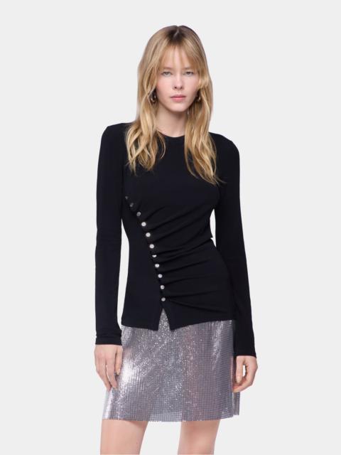 DRAPED TOP IN JERSEY