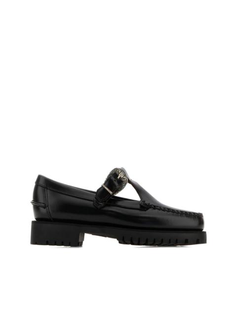 Aurora buckle-detail leather loafers