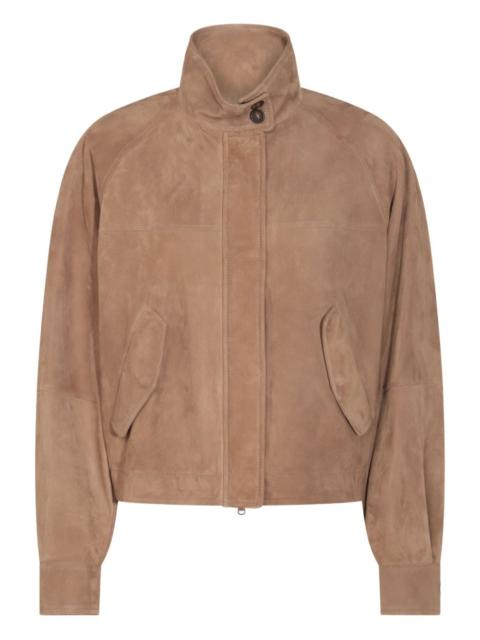 suede bomber jacket